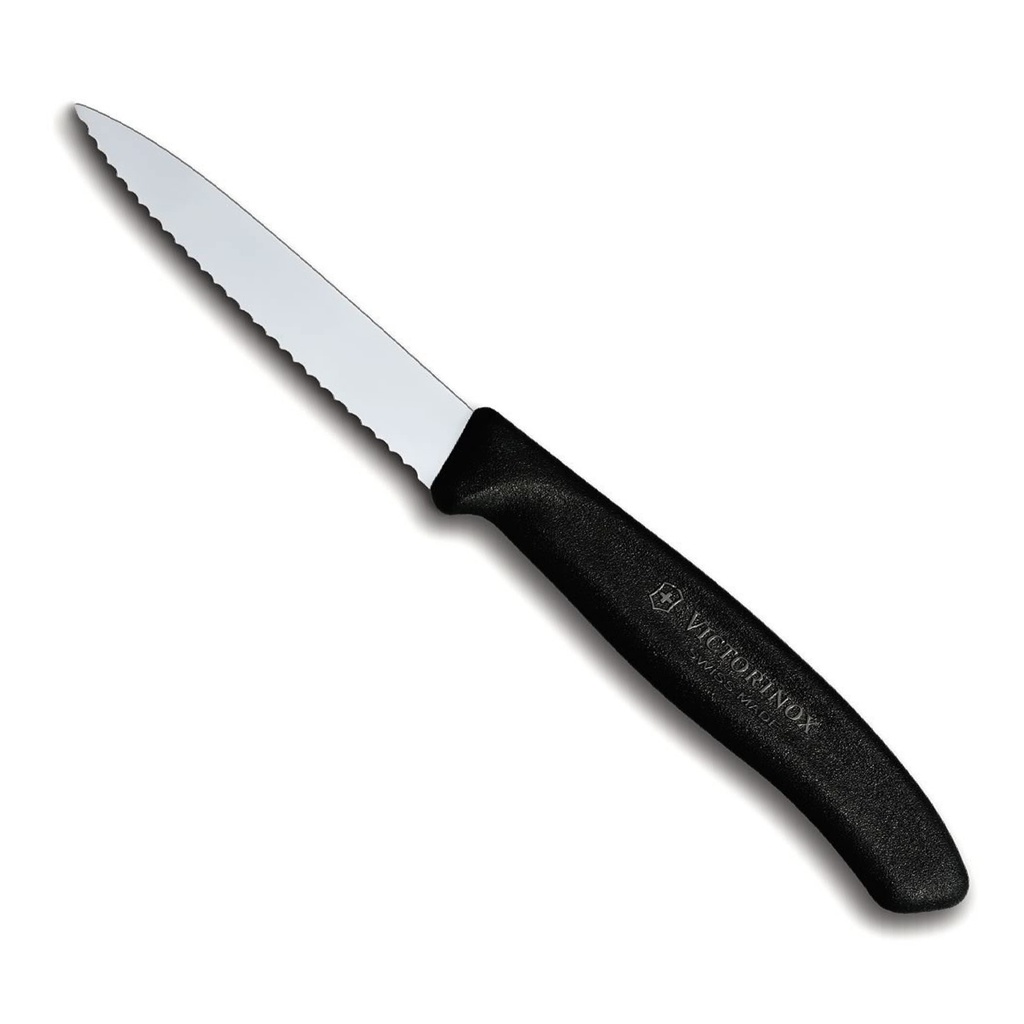 Mondador dentado de 8cm negro Victorinox