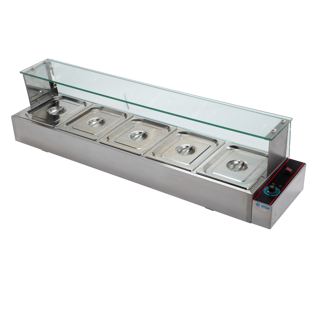 MIGSA BAÑO MARIA ELECTRICO 5 INSERTOS MEDIOS