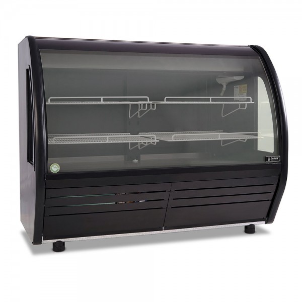 Vitrina BHS20 negra de 1.5 metros con cristal curvo Imbera 