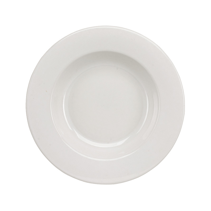 Plato pasta tipo bowl blanco glacial