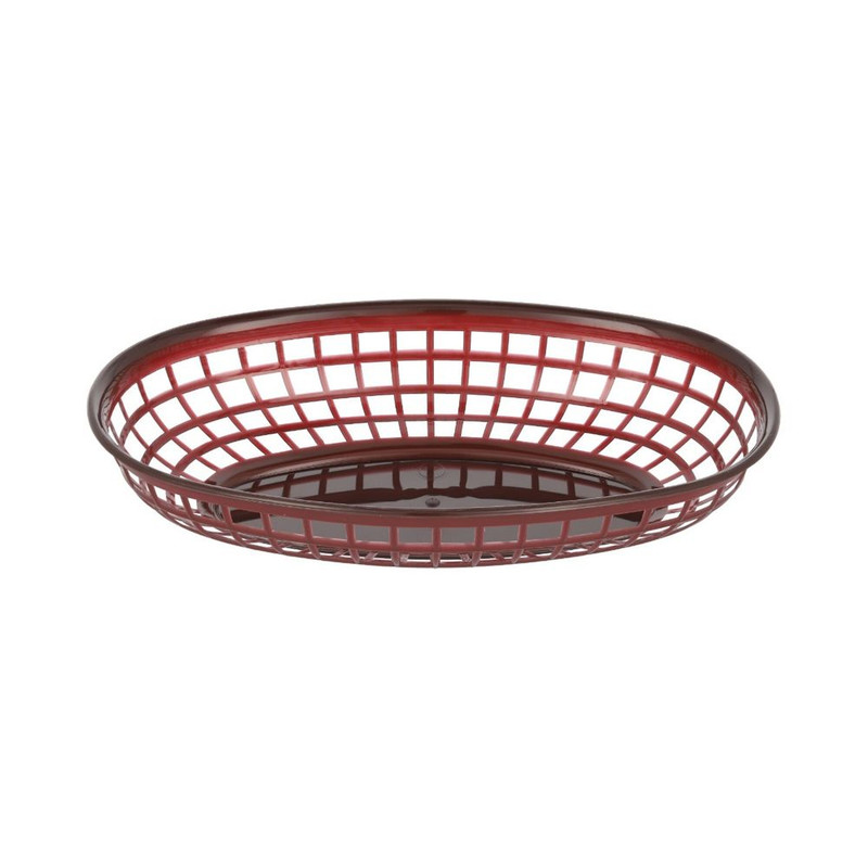 CANASTILLA OVALADA DE 25 CM CAFÉ CHICA