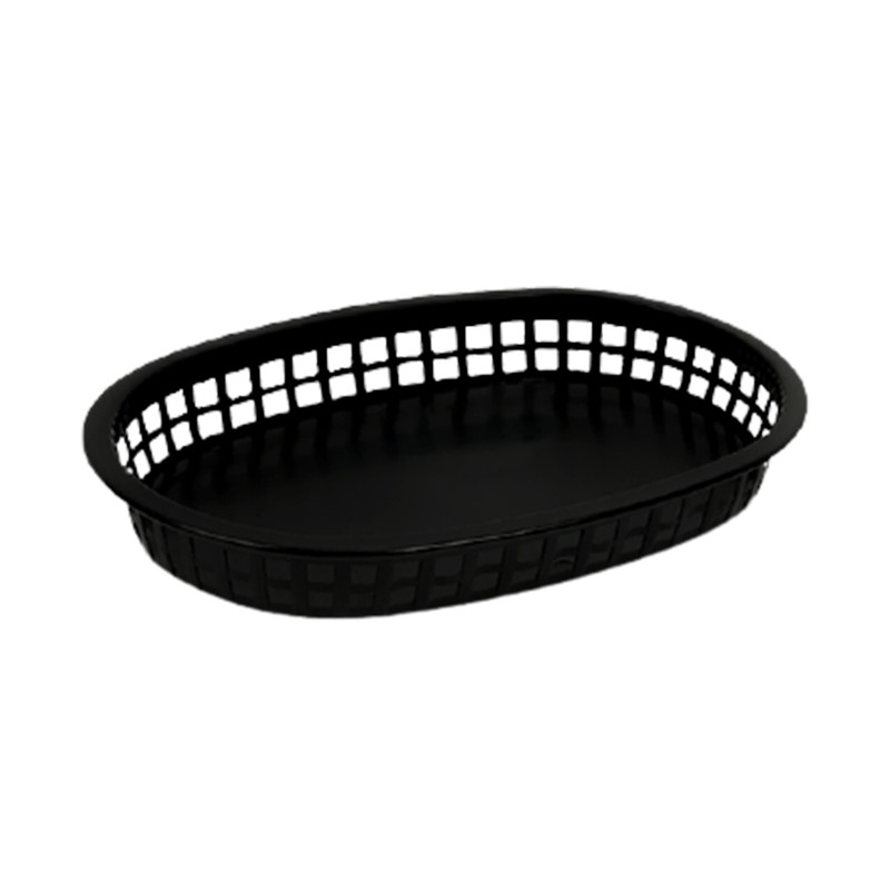 CANASTILLA OVALADA DE 27 CM NEGRA