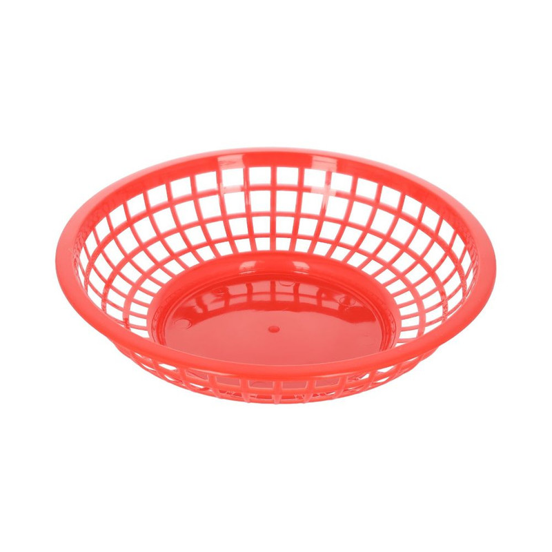 Canastilla redonda de 20 cm roja