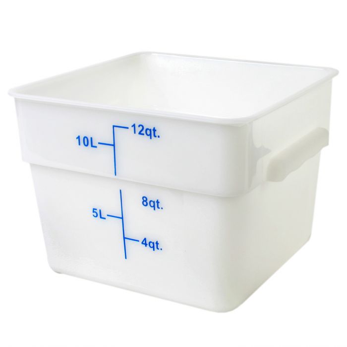 CONTENEDOR CUADRADO 12L BLANCO