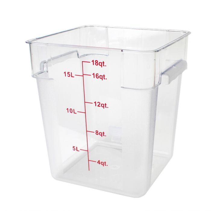 CONTENEDOR CUADRADO 18L POLICARBONATO