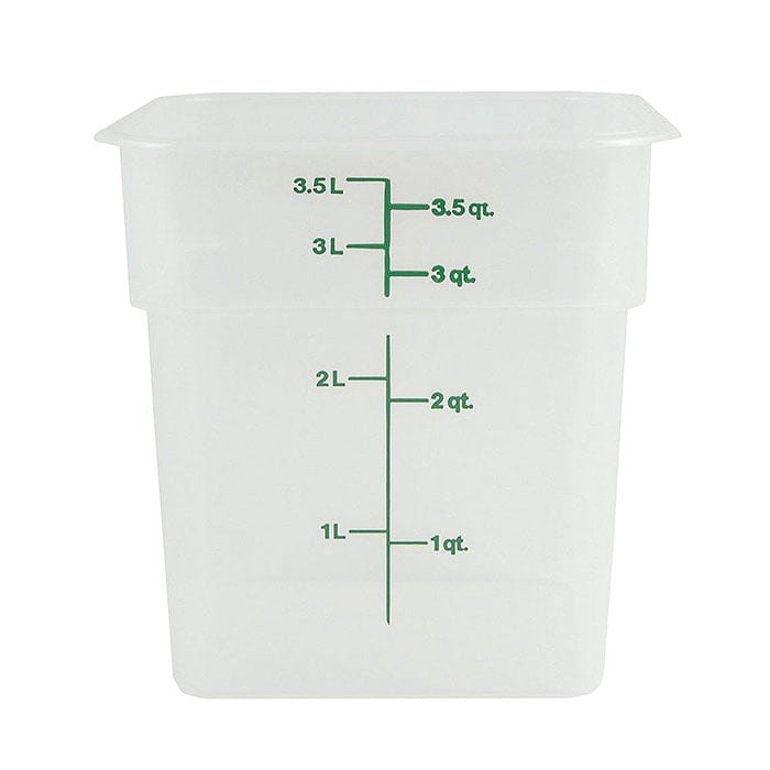 Contenedor cuadrado de 4 litros blanco