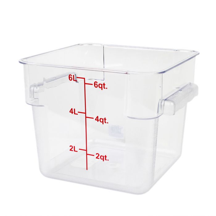 CONTENEDOR CUADRADO 6L POLICARBONATO