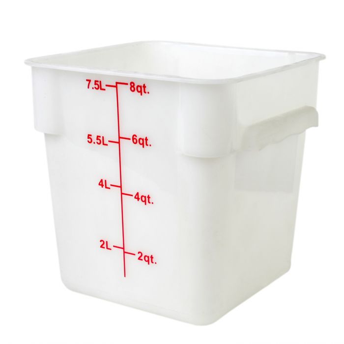 CONTENEDOR CUADRADO 8L BLANCO