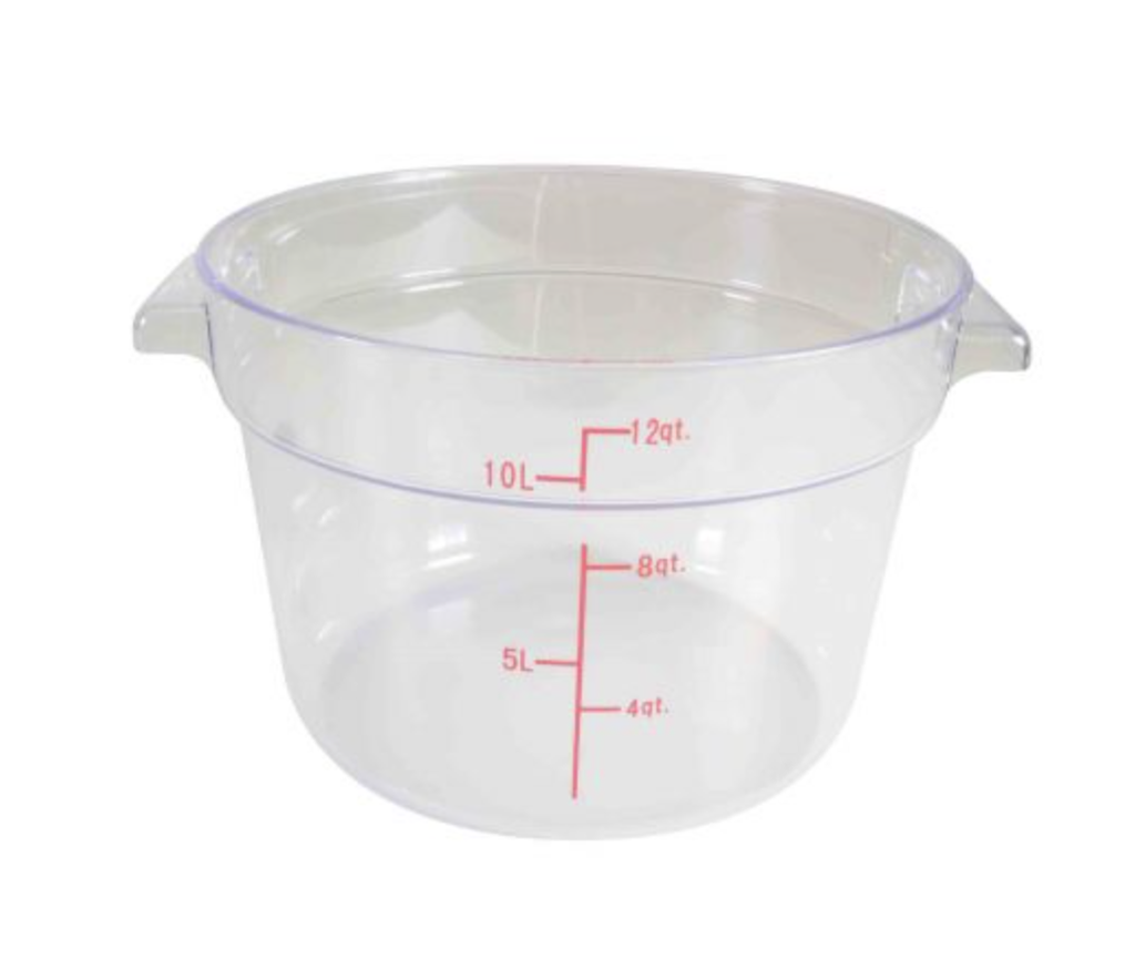 CONTENEDOR REDONDO 12L POLICARBONATO *UP