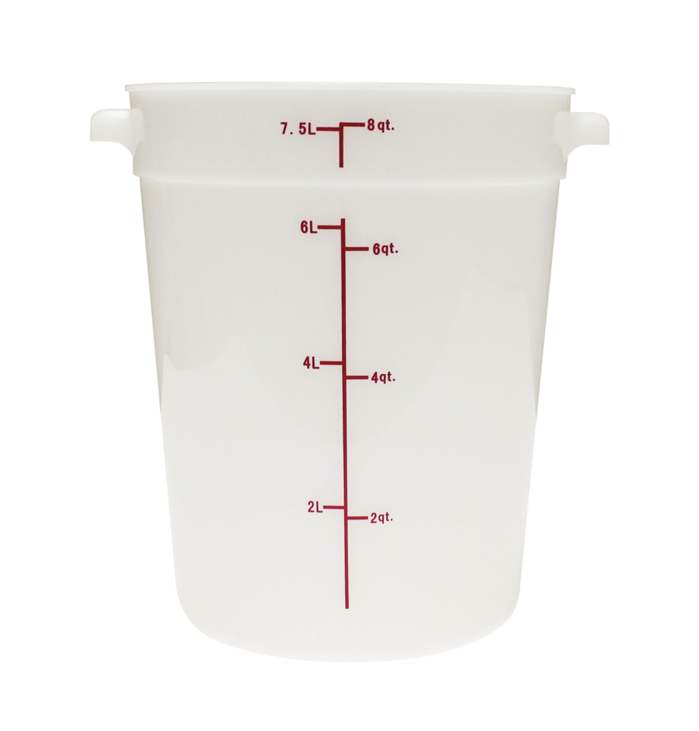 CONTENEDOR REDONDO 8L BLANCO