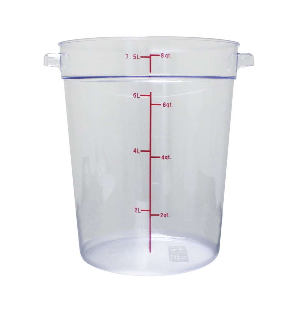 CONTENEDOR REDONDO 8L POLICARBONATO