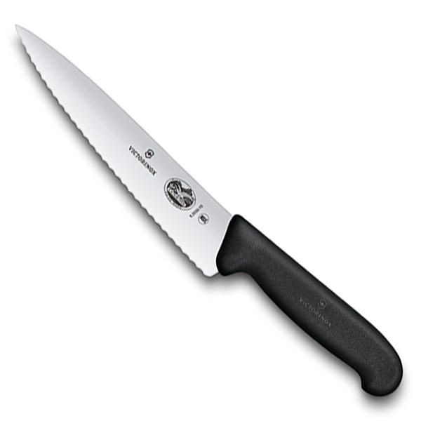 Cuchillo Chef sierra negro de 19cm Victorinox