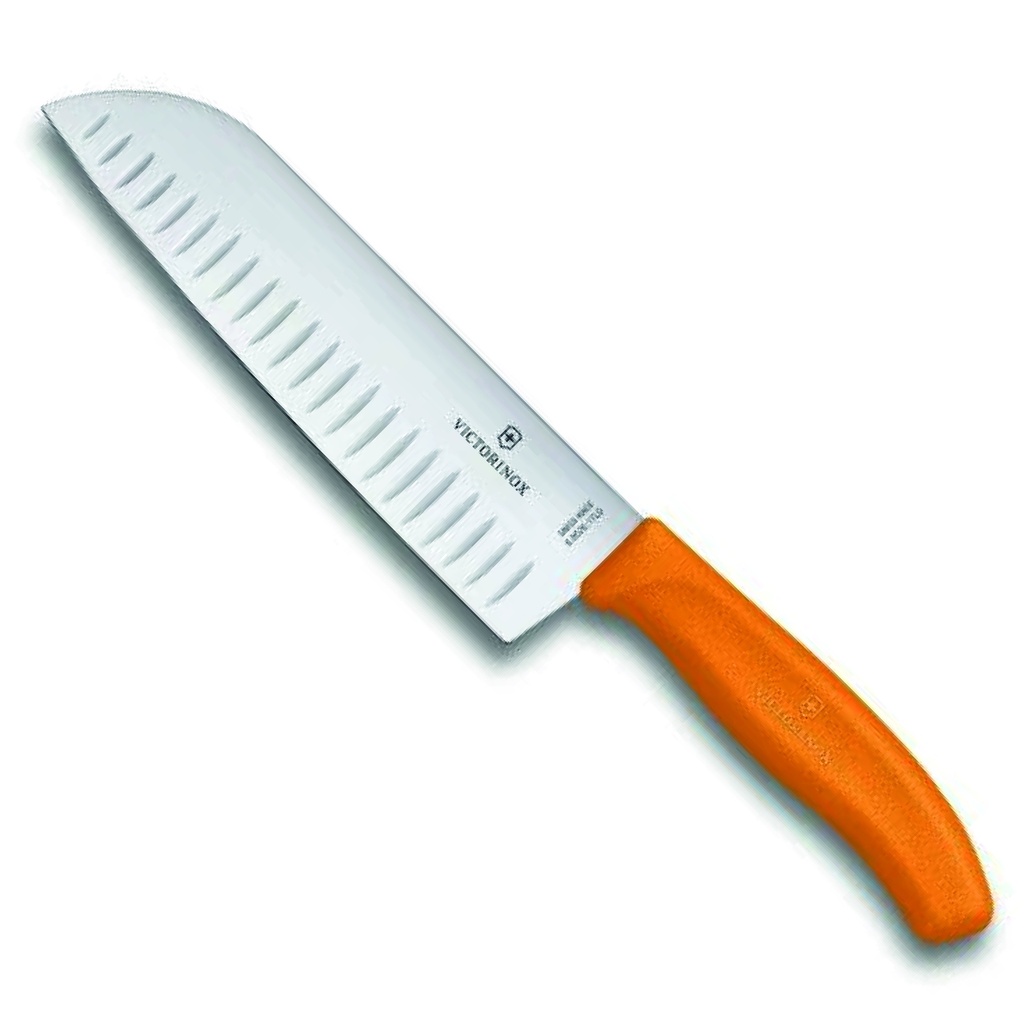 CUCHILLO SANTOKU VICTORINOX NARANJA
