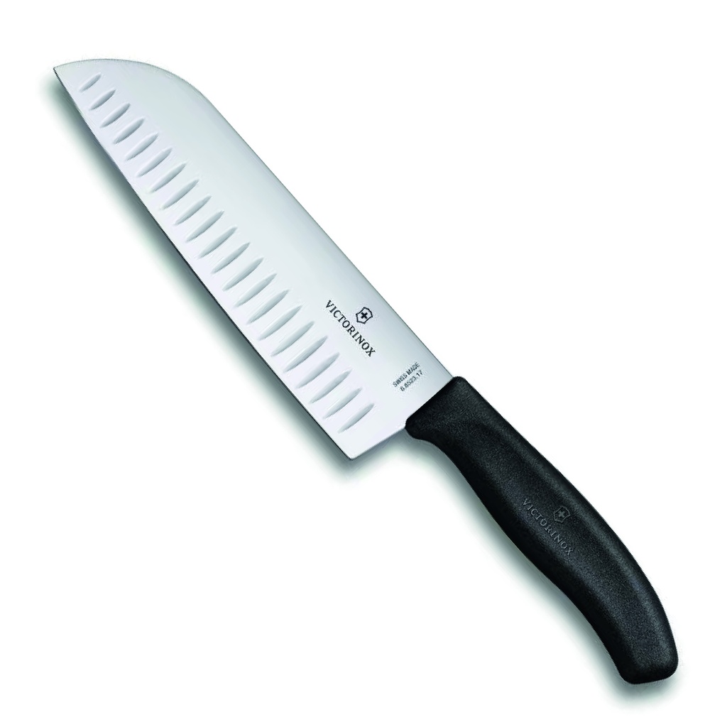 CUCHILLO SANTOKU VICTORINOX NEGRO