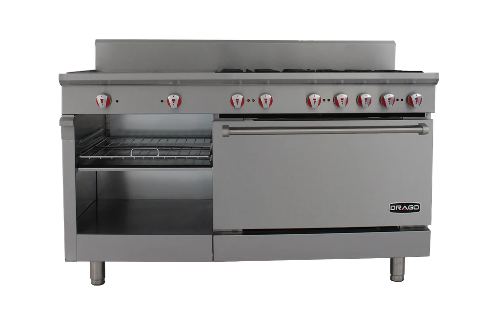 DRAGO CG-61PD ESTUFA 6Q CON HORNO Y PLANCHA