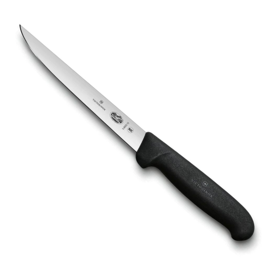 Filetero recto fibrox negro de 15cm Victorinox