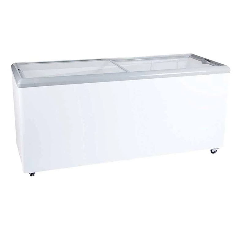 HF26 Imbera congelador horizontal con tapa de cristal plano de 26 pies