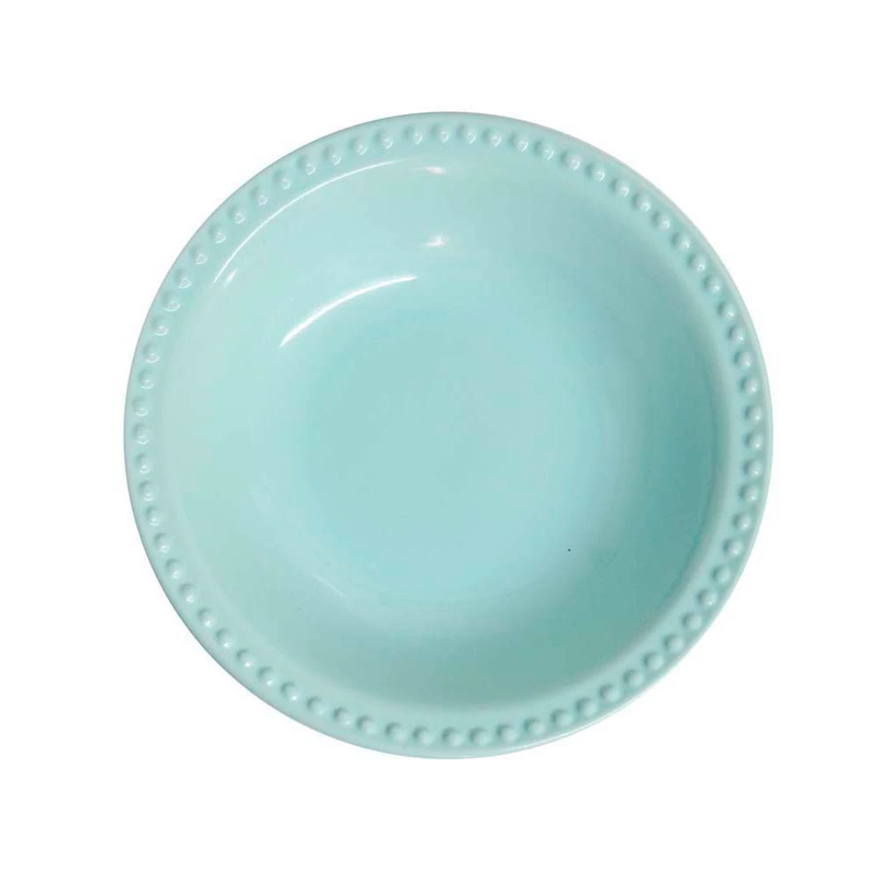 Mauve plato de 19 cm baby turquoise