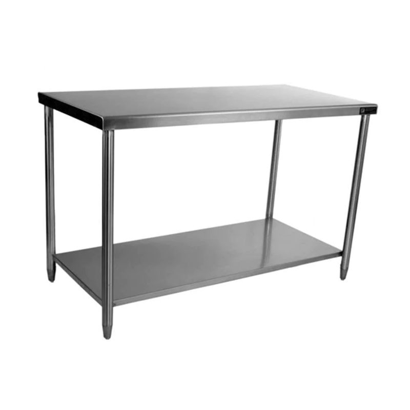 MESA ACERO INOXIDABLE C/ENTREPAÑO 120X60CM *UP