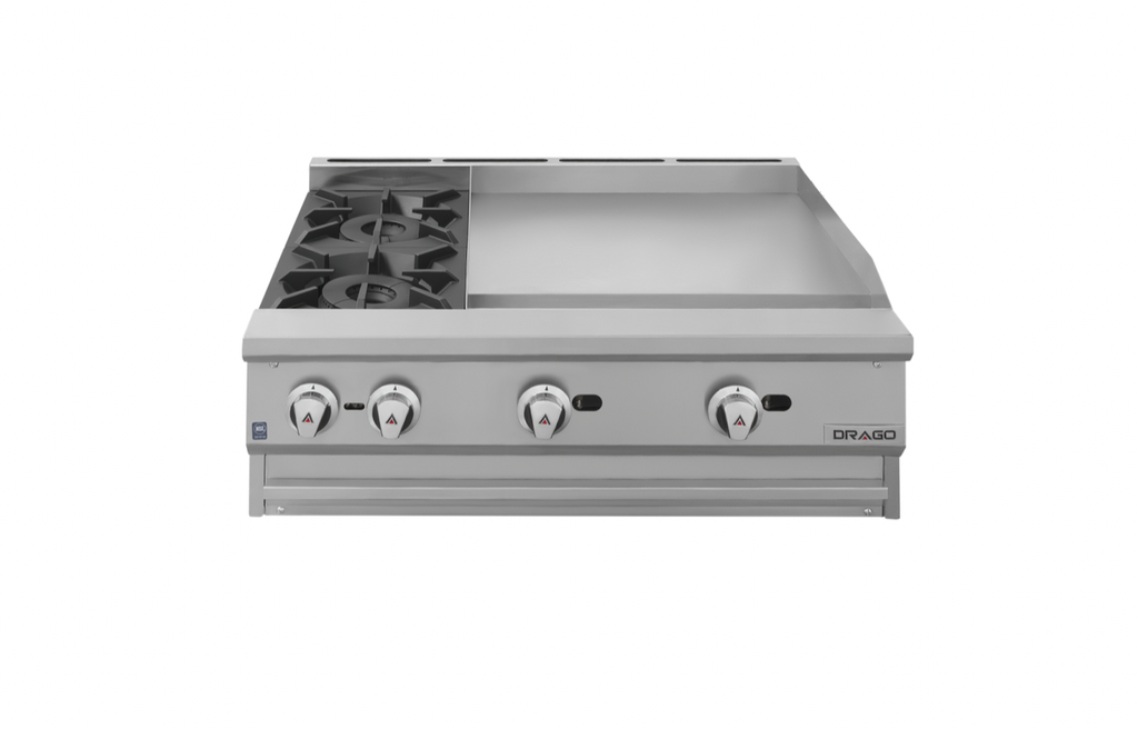 DRAGO CG-20PD PARRILLA 2Q CON PLANCHA