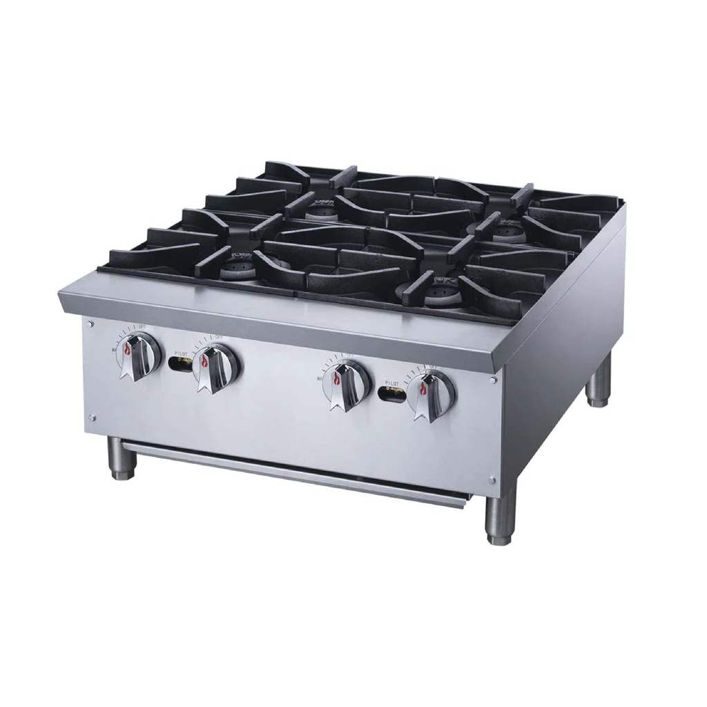 Parrilla de 4 quemadores a gas Migsa