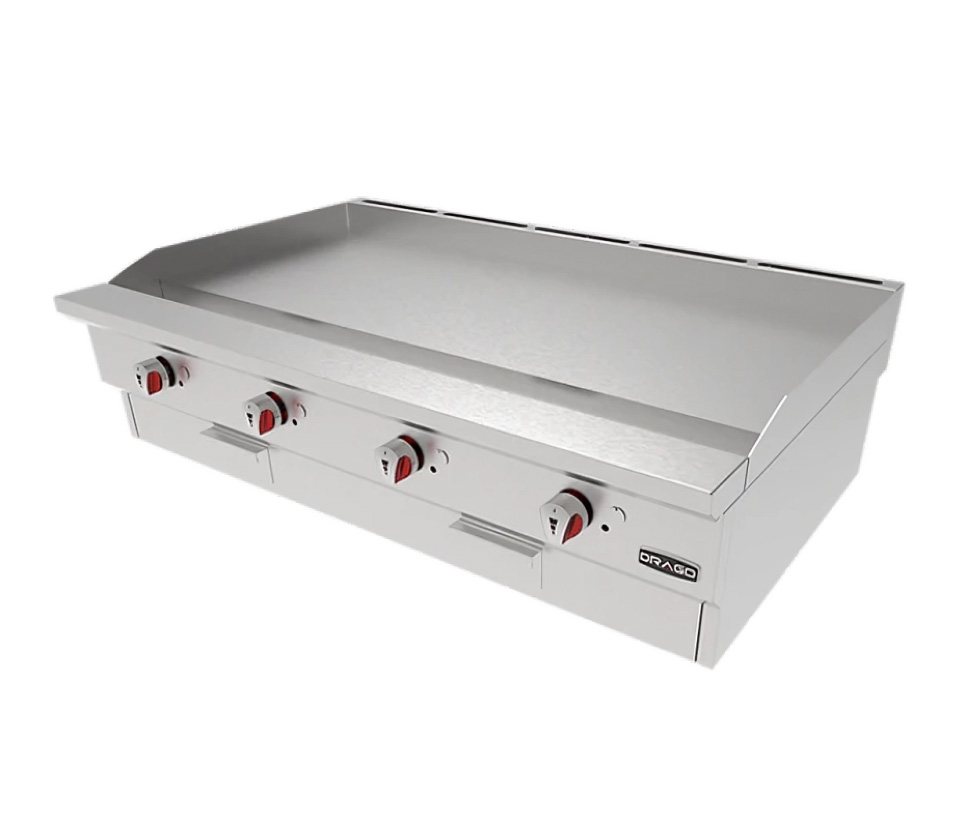 Plancha Slim de 4 quemadores Drago