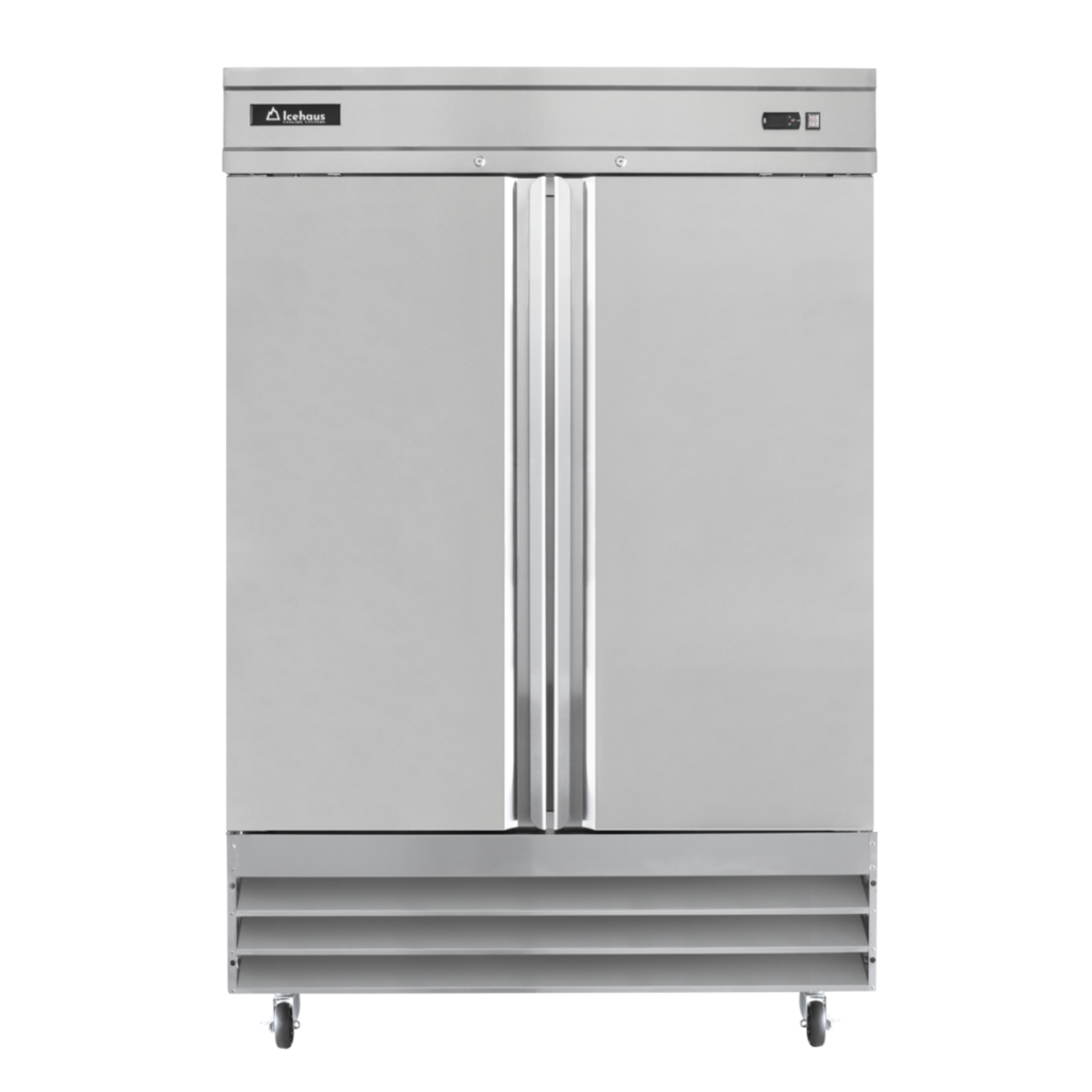ICEHAUS REFRIGERADOR ACERO INOX 2 PUERTAS 41 PIES