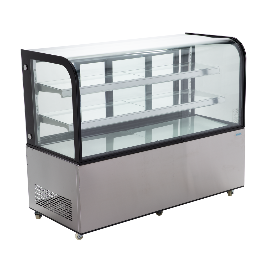 MIGSA VITRINA REFRIGERADA CRISTAL CURVO 151CM