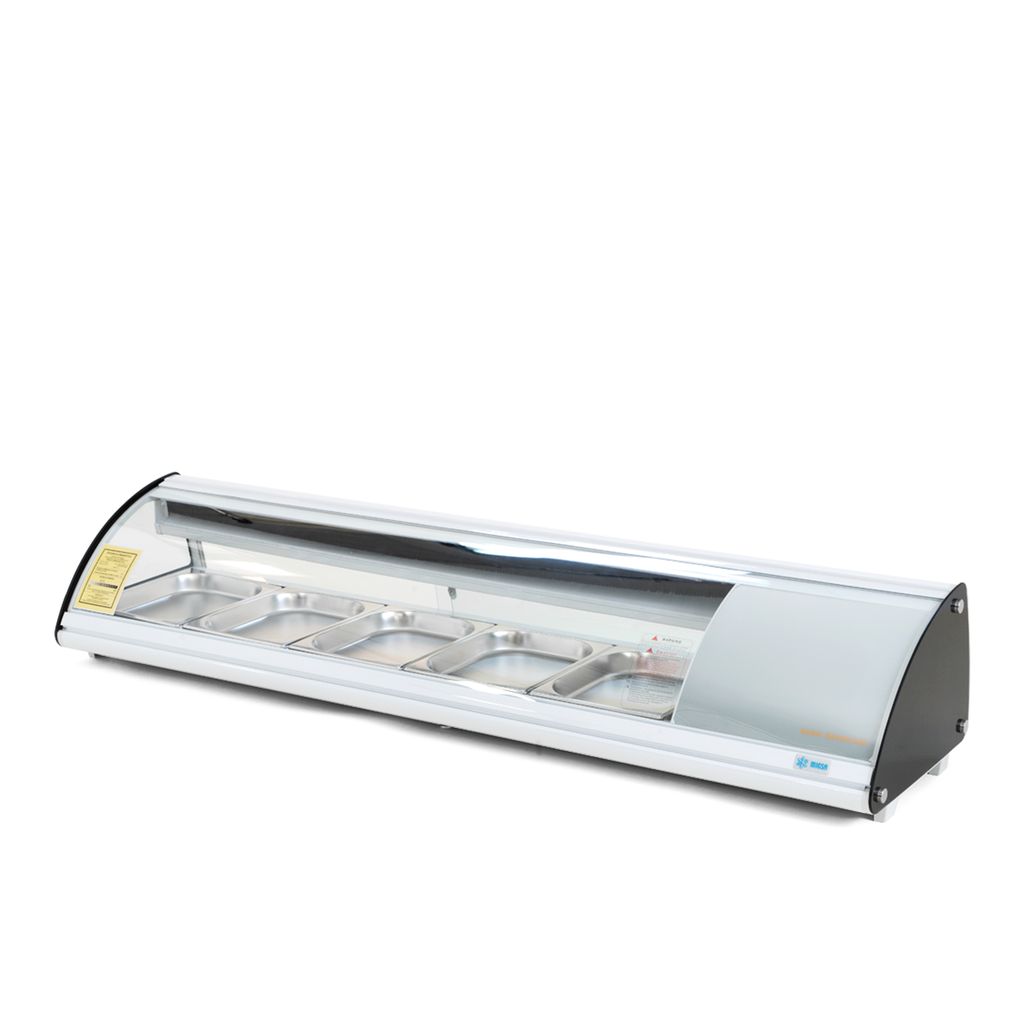 MIGSA VITRINA REFRIGERADA PARA SUSHI 130CM