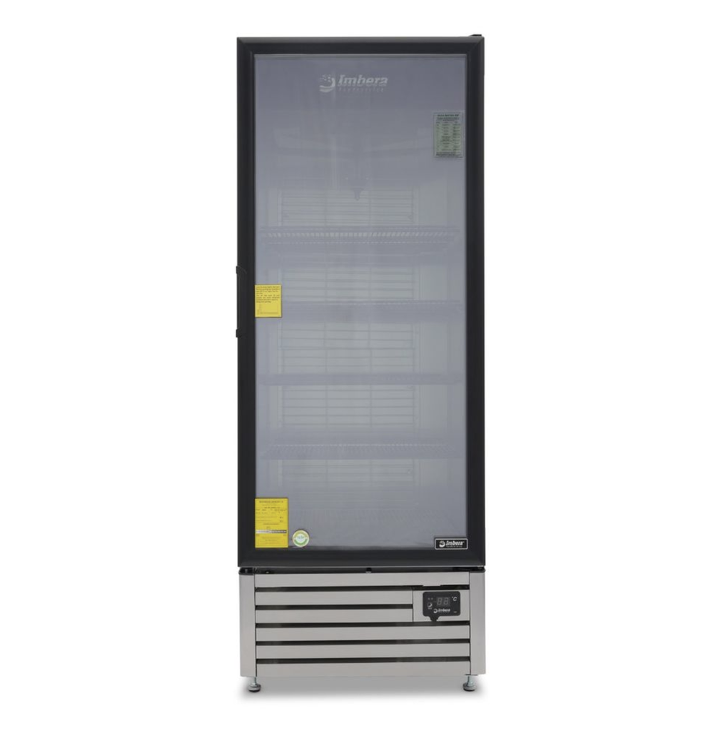 IMBERA VFS24 CONGELADOR INOX PUERTA CRISTAL 24 PIES