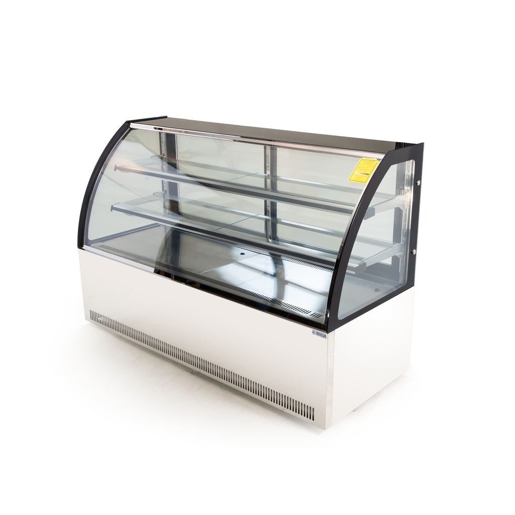 MIGSA VITRINA REFRIGERADA CRISTAL CURVO 180CM