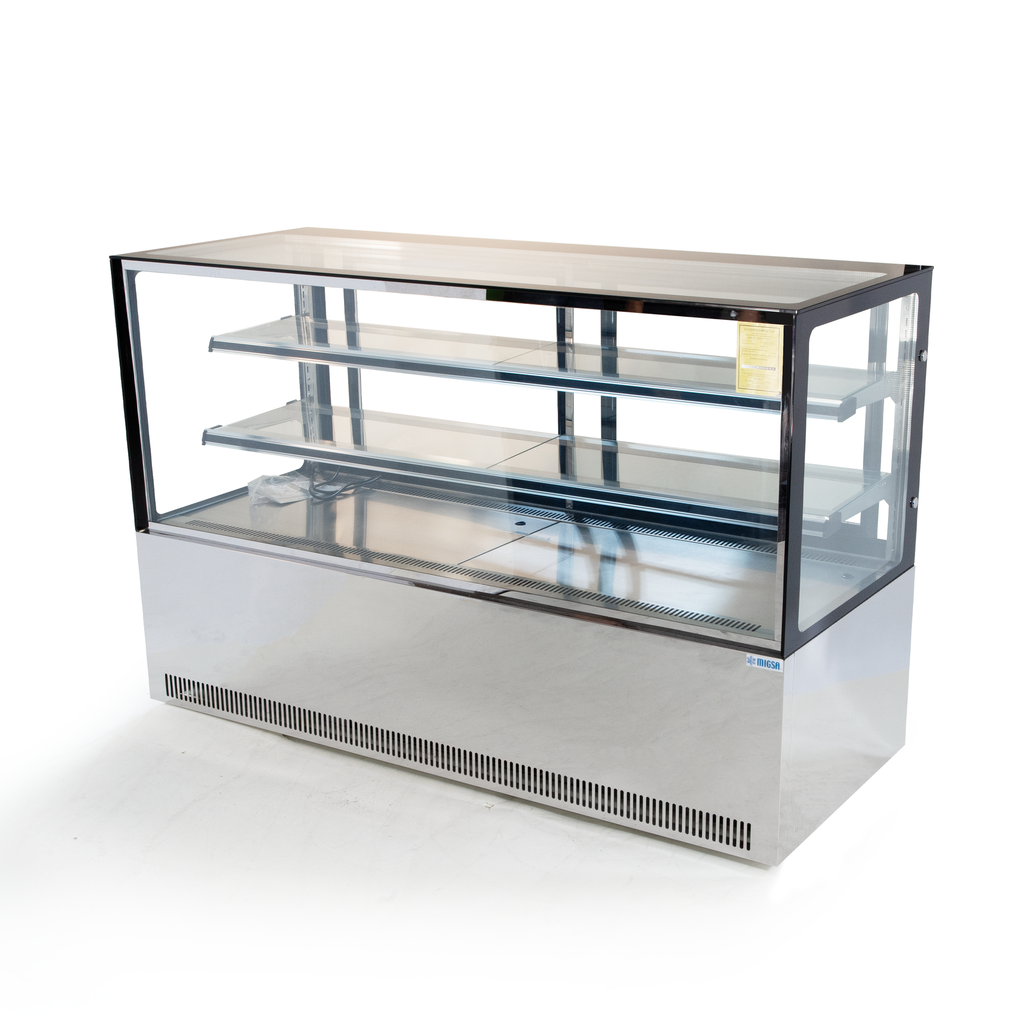 MIGSA VITRINA REFRIGERADA CRISTAL RECTO 180CM