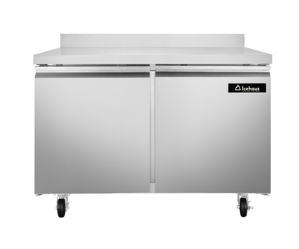 ICEHAUS MESA DE TRABAJO CONGELADA 2 PUERTAS 12 PIES