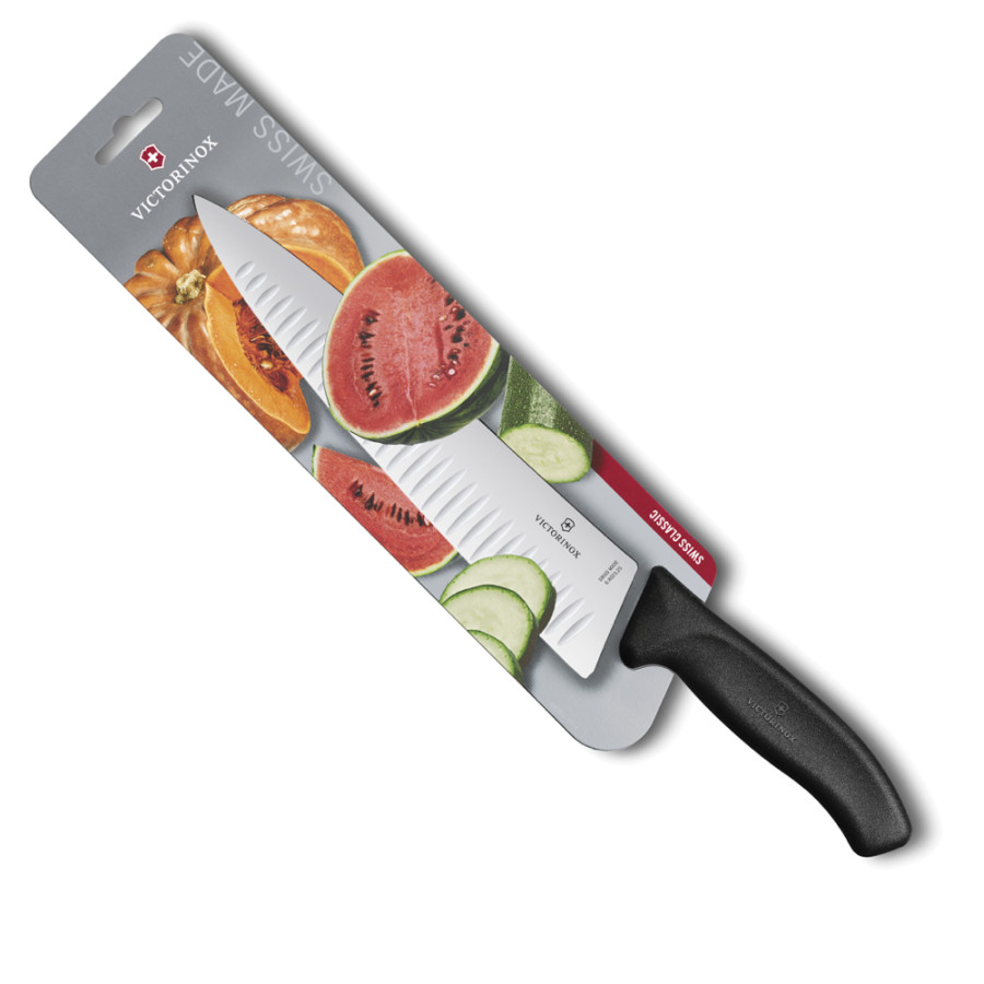 Cuchillo chef con alveolos de 20cm blíster Victorinox