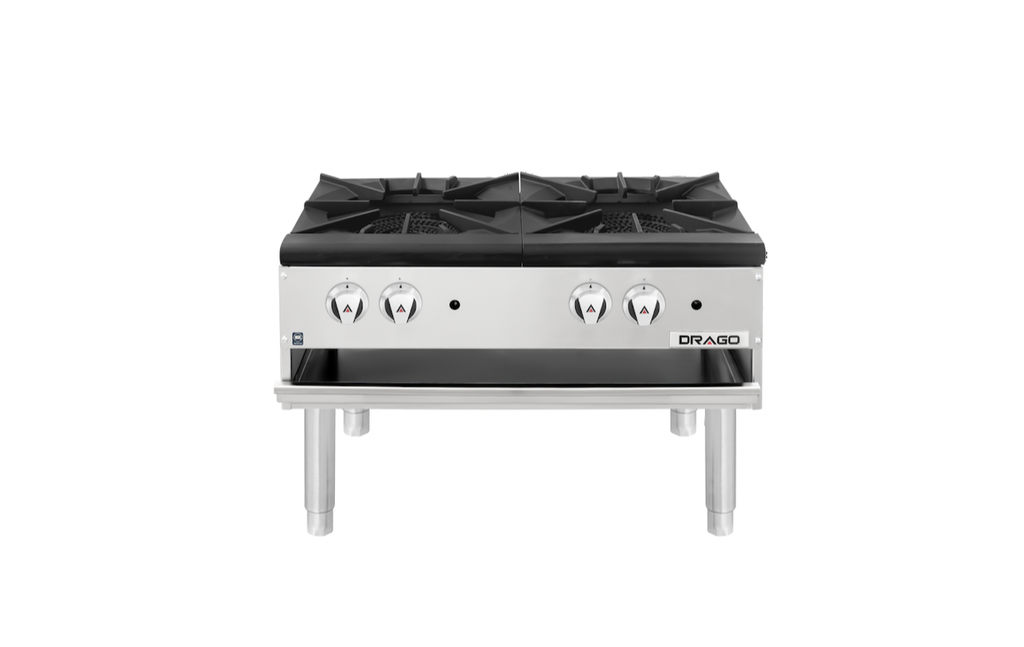 DRAGO ESTUFÓN GPFO-02-HSH DE 2 SECCIONES LARGO