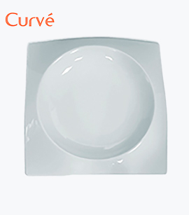 PLATO CUADRADO CURVE 30X30CM