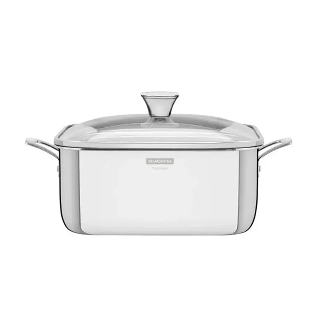 TRAMONTINA CACEROLA CUADRADA 4L
