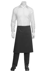 MANDIL BISTRO REVESTIBLE- NEGRO UNITALLA