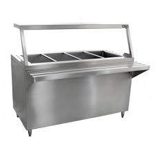 MESA FRIA A HIELO TIPO GABINETE 4 INSERTOS ENTEROS 150X70X90 CM 