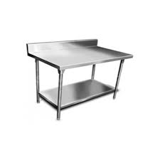 MESA DE TRABAJO CON RESPALDO Y DOBLE ENTREPAÑO 70X70X90 CM 