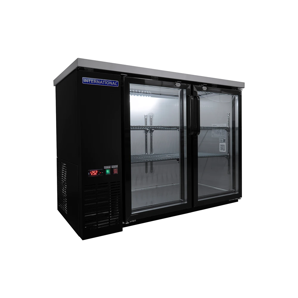 ENFRIADOR BARRA TRASERA, 2 PUERTAS DE VIDRIO INTERNATIONAL 