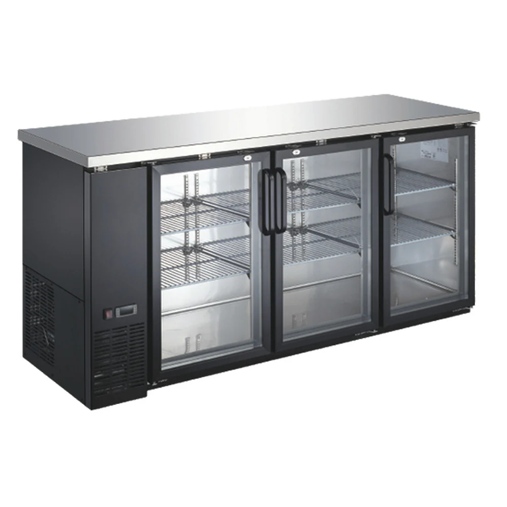 ENFRIADOR BARRA TRASERA, 3 PUERTAS DE VIDRIO INTERNATIONAL