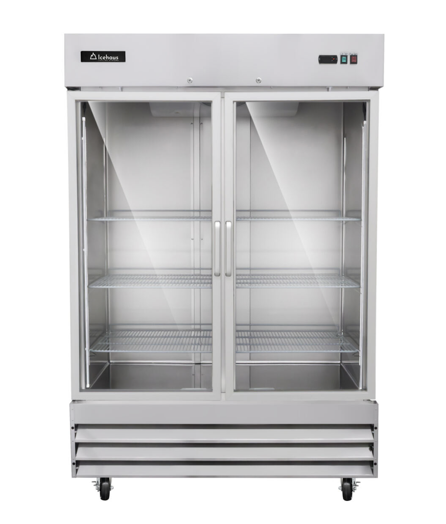 REFRIGERADOR ACERO INOX 2P CRISTAL 41 PIES ICEHAUS 