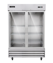 ICEHAUS REFRIGERADOR ACERO 2 PUERTAS CRISTAL 41 PIES