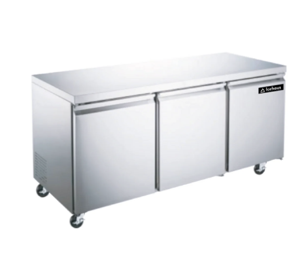 ICEHAUS REFRIGERADOR BAJO BARRA 3 PUERTAS 17 PIES