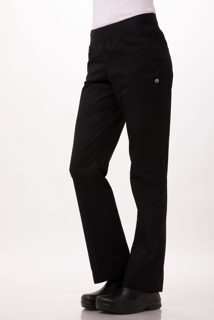 CHEF WORKS PANTALON SLIM NEGRO P/ DAMA