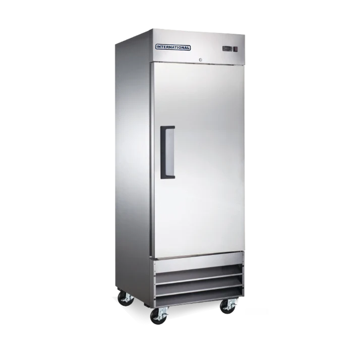 INTERNATIONAL REFRIGERADOR VERTICAL UNA PUERTA SOLIDA