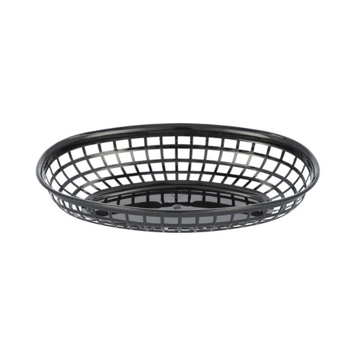 [PLBK938K] CANASTILLA OVALADA DE 25 CM NEGRA CHICA