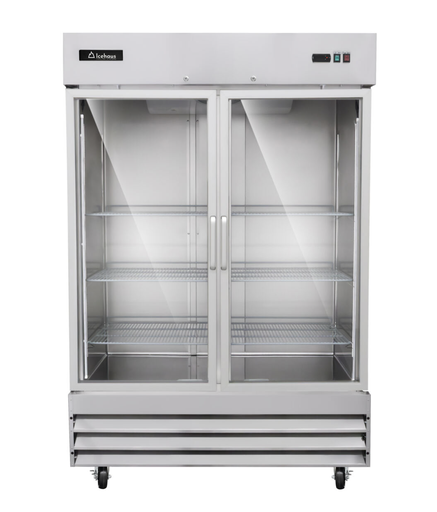 [CV-2PC-SS-01] ICEHAUS CONGELADOR ACERO 2 PUERTAS CRISTAL 41 PIES