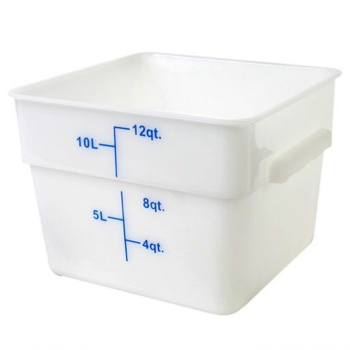 [PLSFT012PP] CONTENEDOR CUADRADO 12L BLANCO